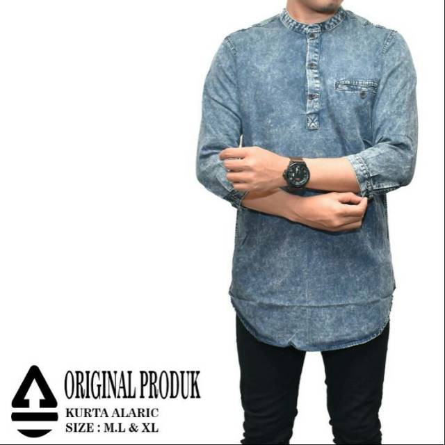 Baju koko kurta pakistan jeans original alaric qurta / baju muslim pria