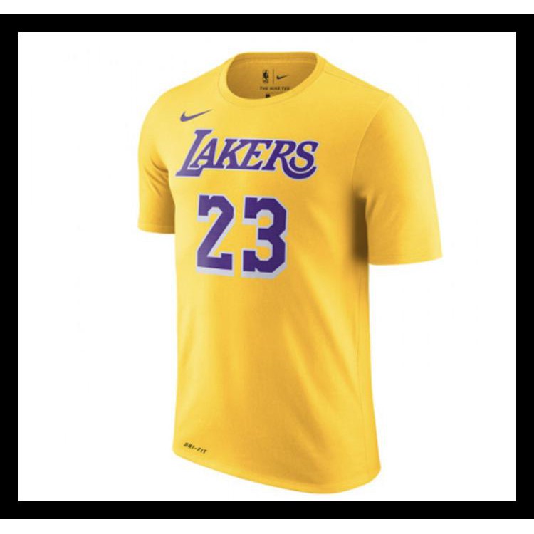 100% BERKUALITAS NIKE LEBRON JAMES LOS ANGELES LAKERS ICON EDITION TEE 100% TERJAMIN