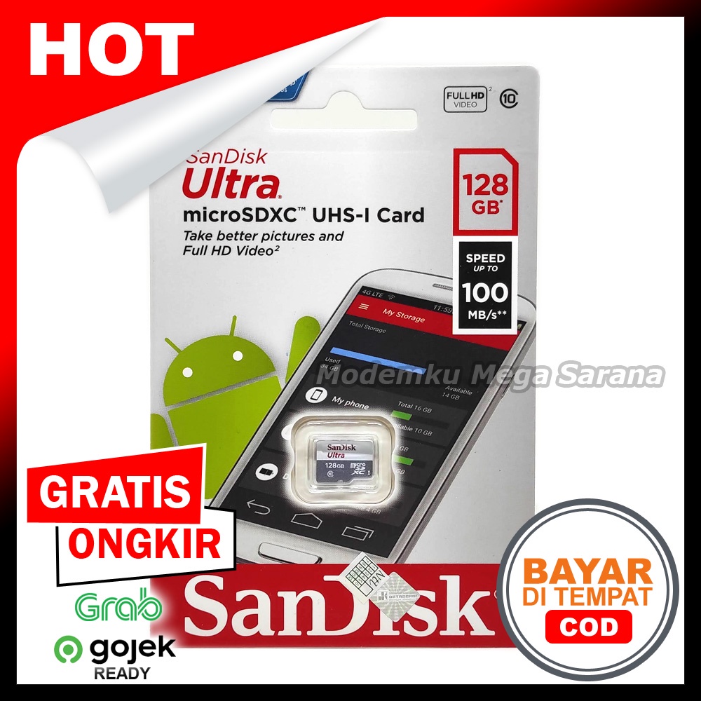 Sandisk Ultra MicroSDXC UHS-1 100MB/s - 128GB