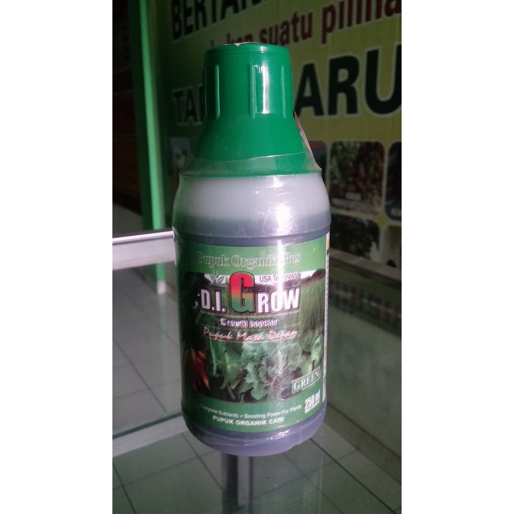 (KHUSUS JAWA LAMPUNG )Pupuk Cair Organik DI Grow 250 ml Hijau atau Merah Pupuk DIGrow 250ml