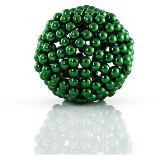 10 BUTIR Magnet BALL GREEN Magnetic Balls Bola Neodymium DIY Puzzle Cube Hijau