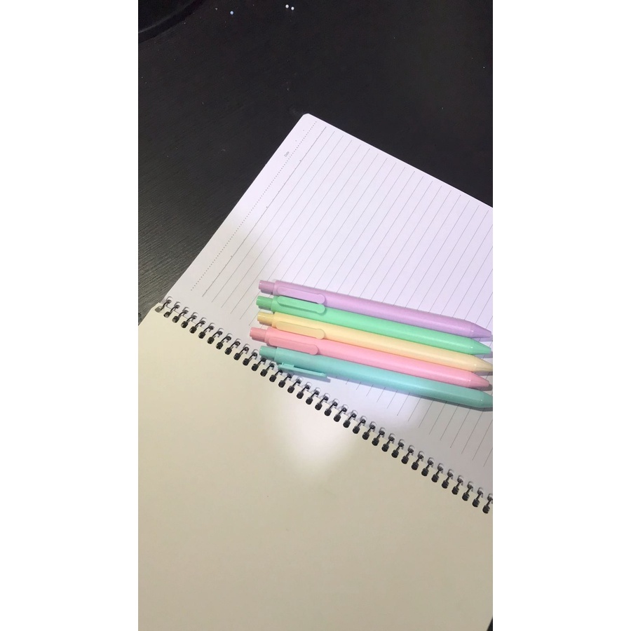 

PULPEN CETEK MAKARON TINTA HITAM BOLPEN GEL MEKANIK MACARONS