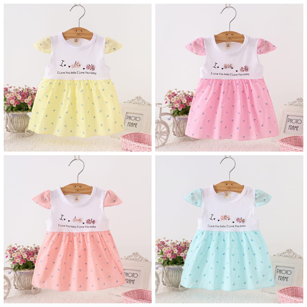 Dress Anak Impor / Dress Anak Perempuan Fashion Anak / Fashion Baby Girl Korea Motif Lucu Rok Kuyizu