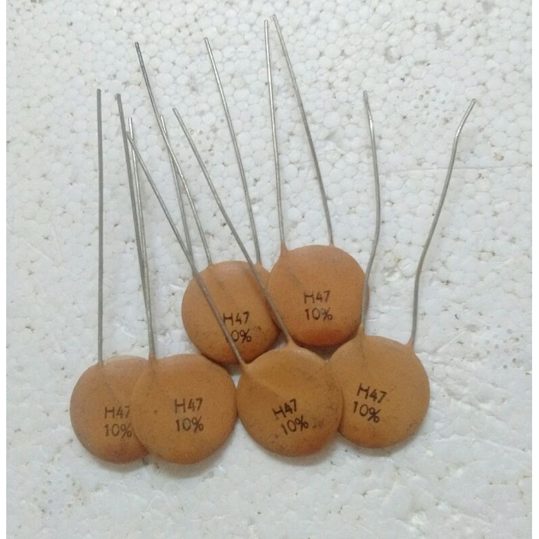 Kapasitor keramik type : H47 - 10% .- pengiriman 10pcs