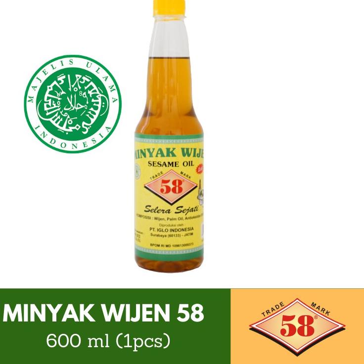 

Terbaik! Saos 58 - Minyak Wijen Halal 600 ml 爽