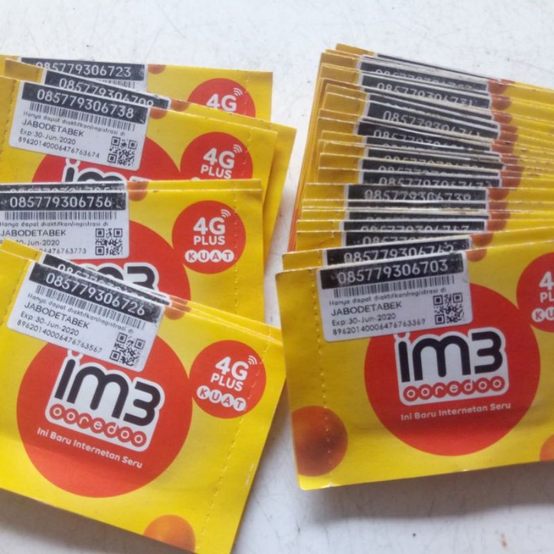 perdana indosat bekas belum regis