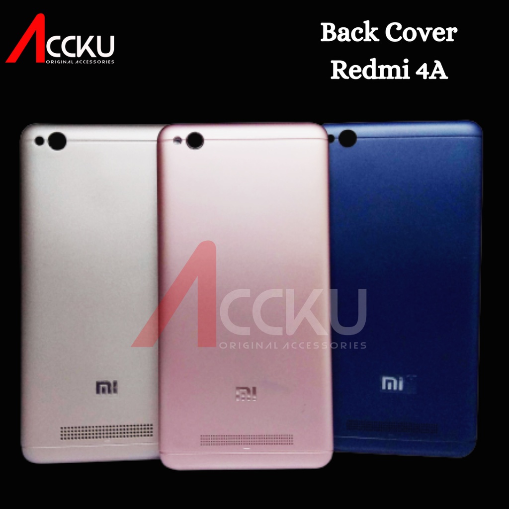 TUTUP BELAKANG BACK COVER XIAOMI REDMI 4A (PLUS TOMBOL ON OFF &amp; VOLUME)