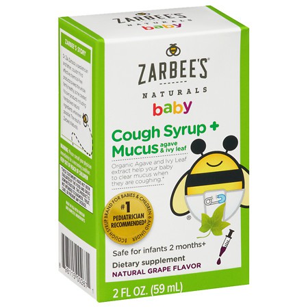 Zarbee S Baby Cough Syrup Mucus Reducer Natural Grape Flavor 2 Fl Oz Shopee Indonesia