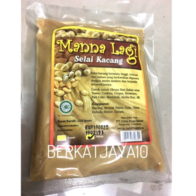 Selai Kacang Manna Lagi Manalagi 250 Gram