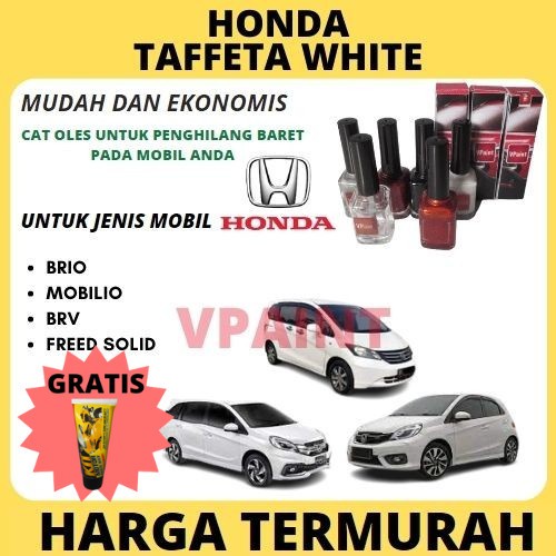 CAT OLES MOBIL PUTIH HONDA BRIO,MOBILIO,BRV TAFETA WHITE DLL