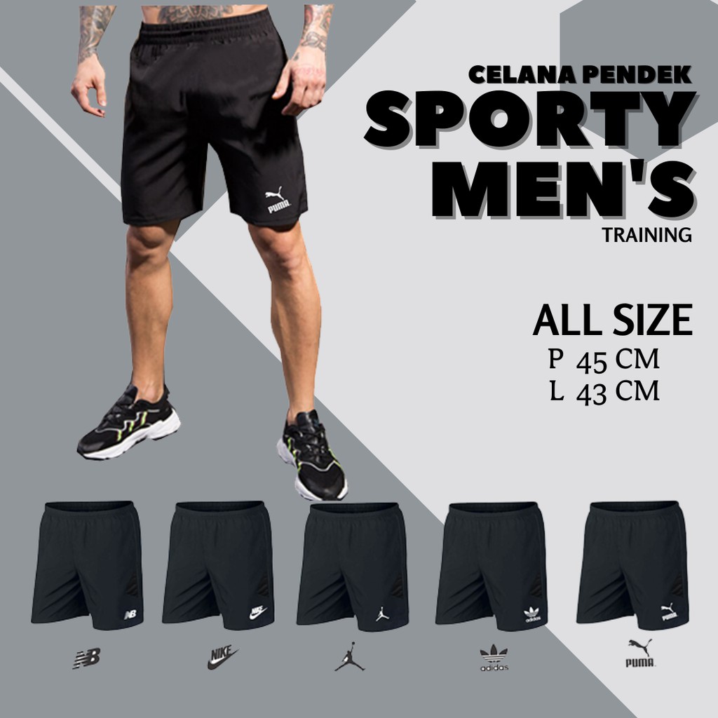 Celana Futsal Logo Pendek Voli Kolor Volly Badminton Pria Terbaru Adidas ALLSIZE 100% ORI COLKOTAZ