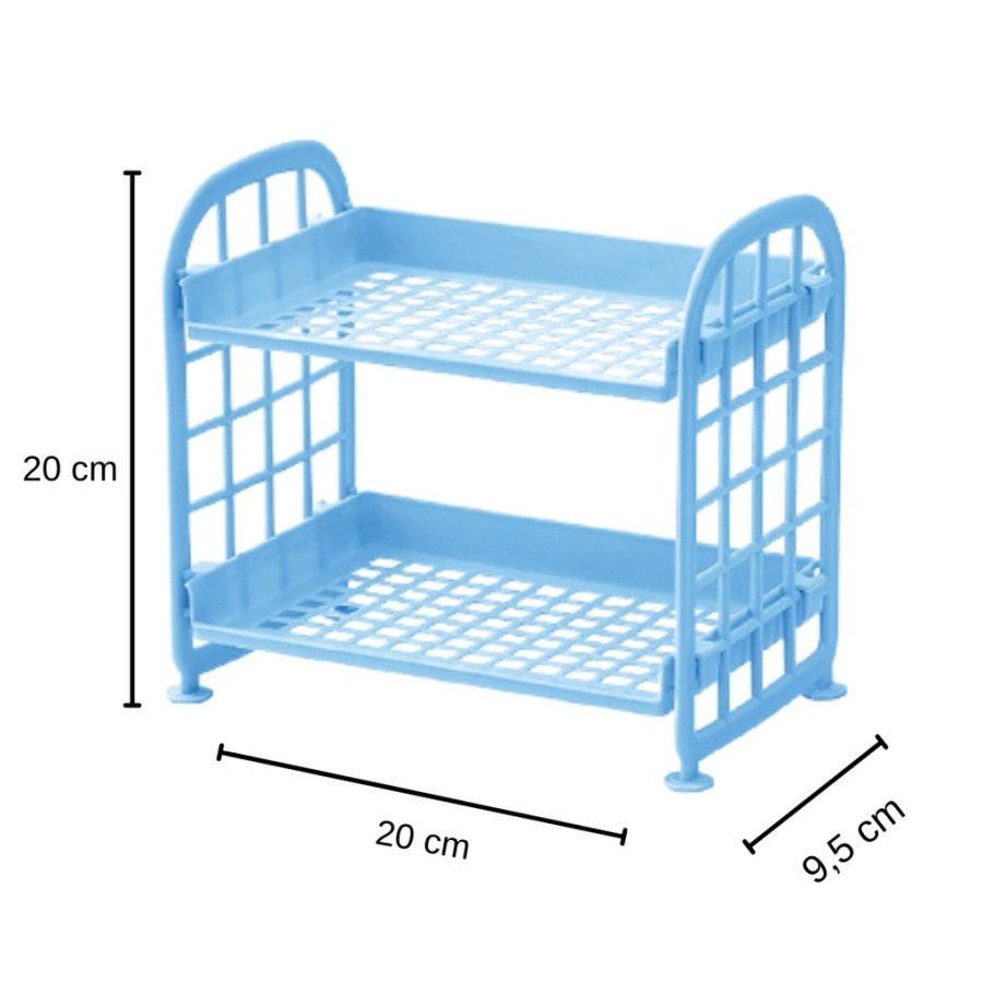 RSM02 - Rak Susun Mini Portable Serbaguna 2 Tingkat