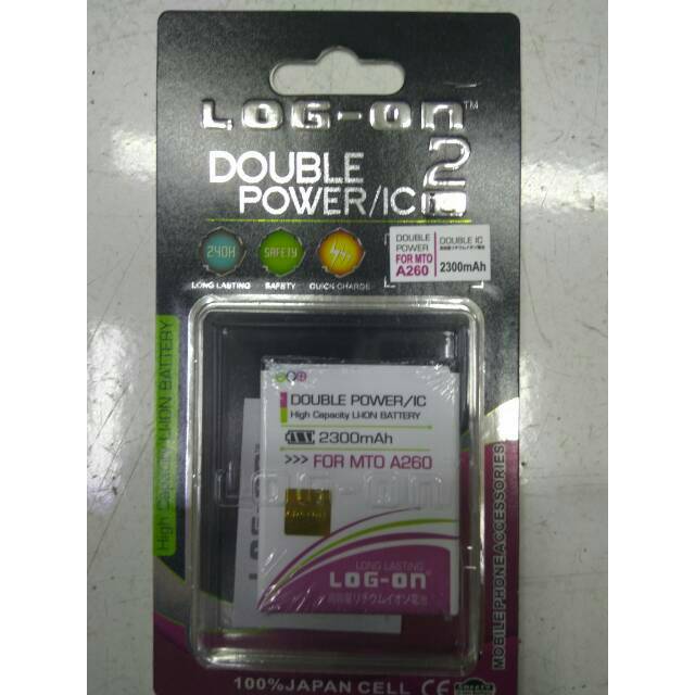 Batre Baterai Double Power IC Log-On MITO A260