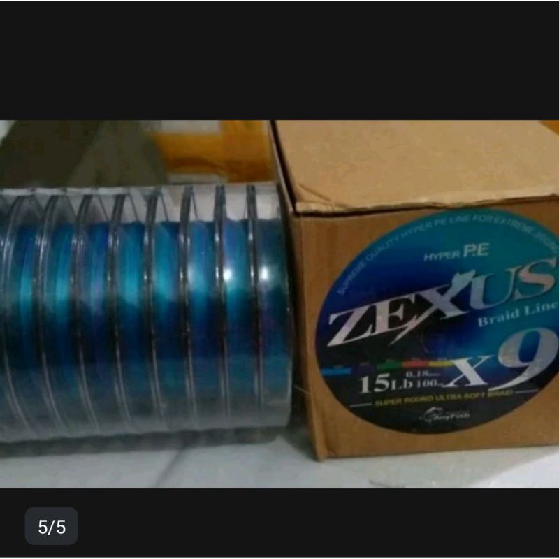 senar pe senar Braid anyfish zexus x9 harga per 1roll
