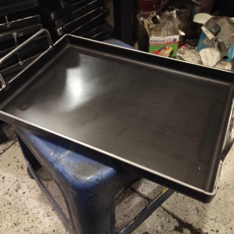 wajan kotak baja anti lengket 40x30