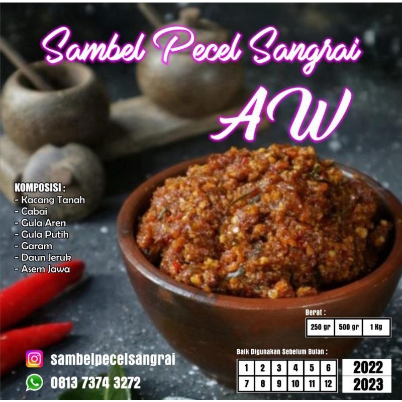 

Sambel pecel kemasan 250gr