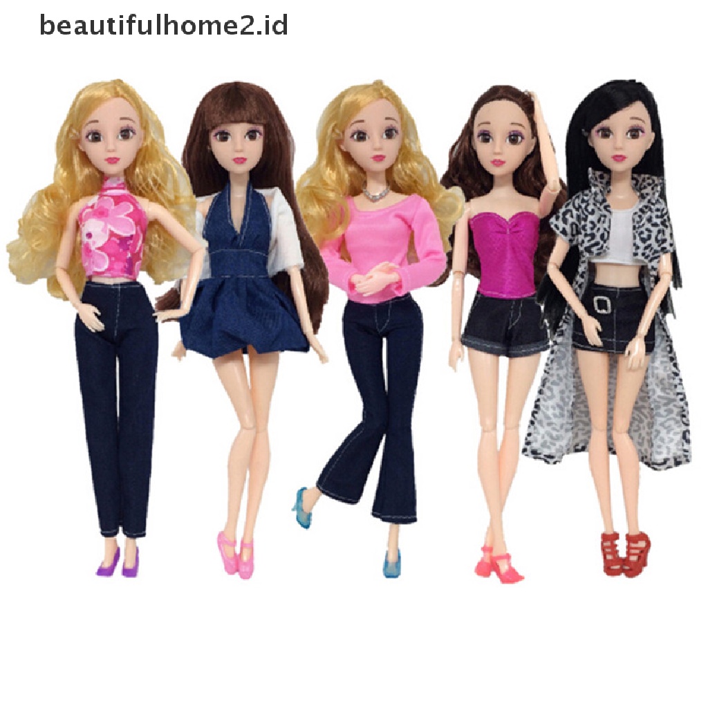 (Beautifulhome2.Id) Dress Pesta Mini Casual Handmade Untuk Boneka Barbie