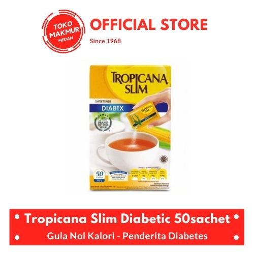 

TROPICANA SLIM SWEETENER DIABETIC 50 SACHET - GULA