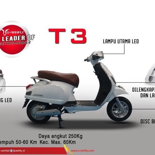 READY Sepeda Motor Listrik Uwinfly T3 Model Vespa