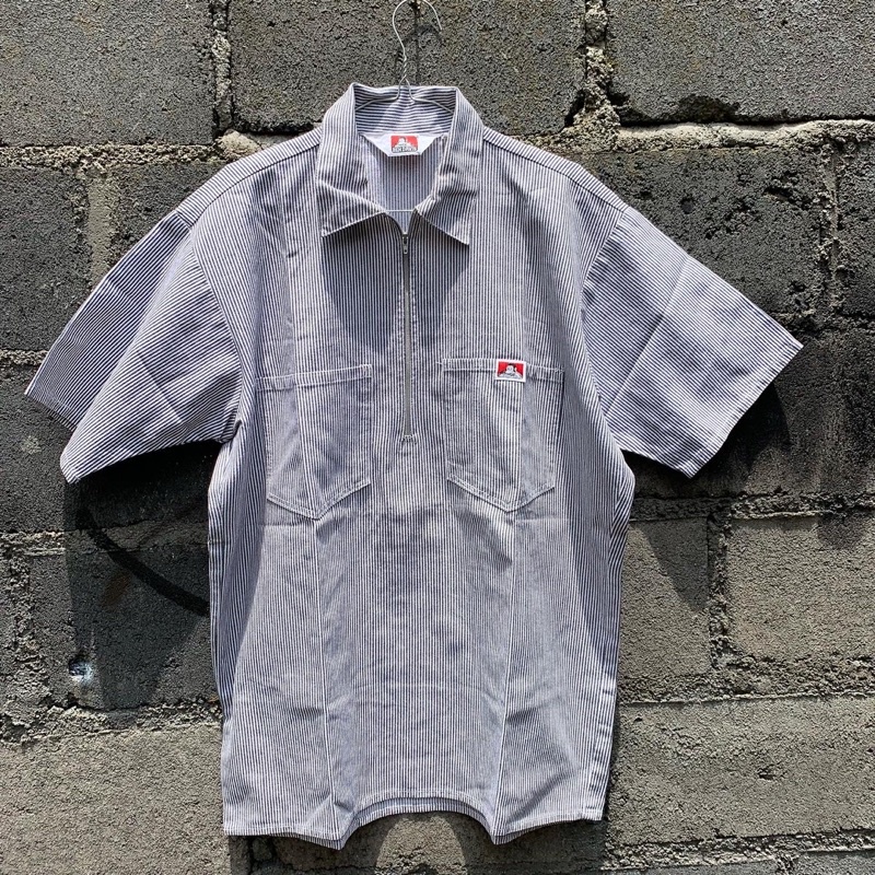 Workshirt Hickory Halfzip Ben Davis Vintage second