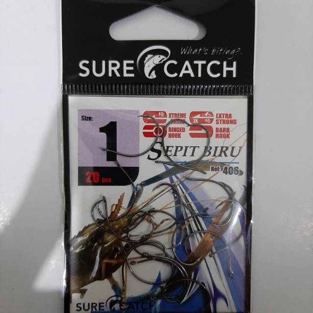 Mata kail udang Surecatch sepit biru