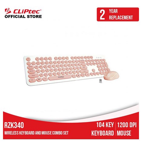 ITSTORE Keyboard Mouse Wireless Cliptec Young Air RZK340 Combo Colour RZK-340 RZK 340 Garansi Resmi 1 Tahun combo