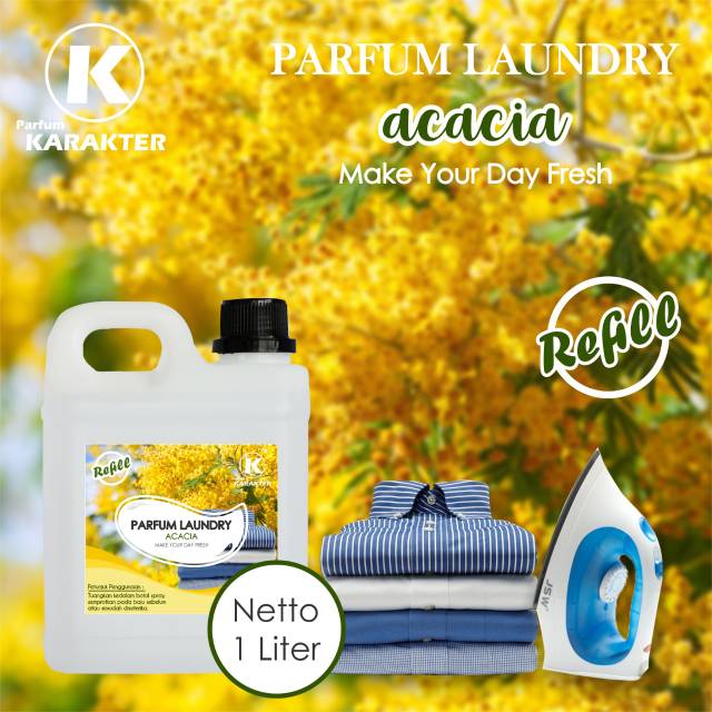 PARFUM LAUNDRY / PEWANGI PENGHARUM PAKAIAN AROMA ACACIA 1LITER - ORIGINAL