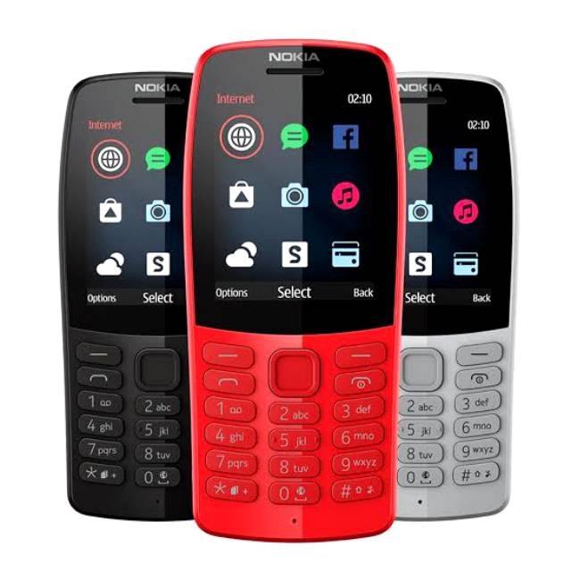 Nokia 210 2019 Dual Sim Hp Jadul bisa facebook-Abu-Abu