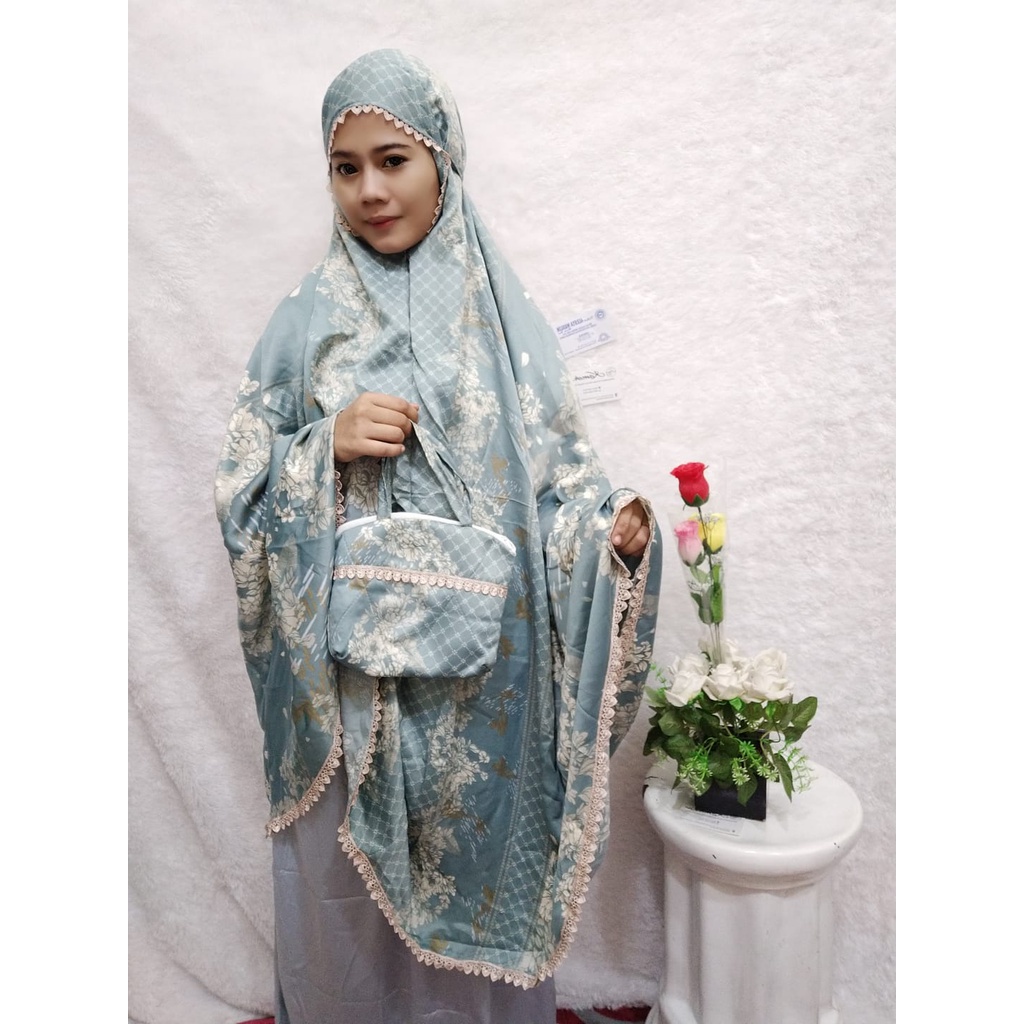 MUKENA ARMANI SILK RENDA DEWASA