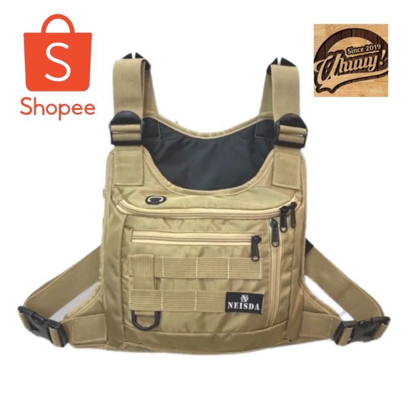 Chestbag tactical tas dada neisda premium mercury krem