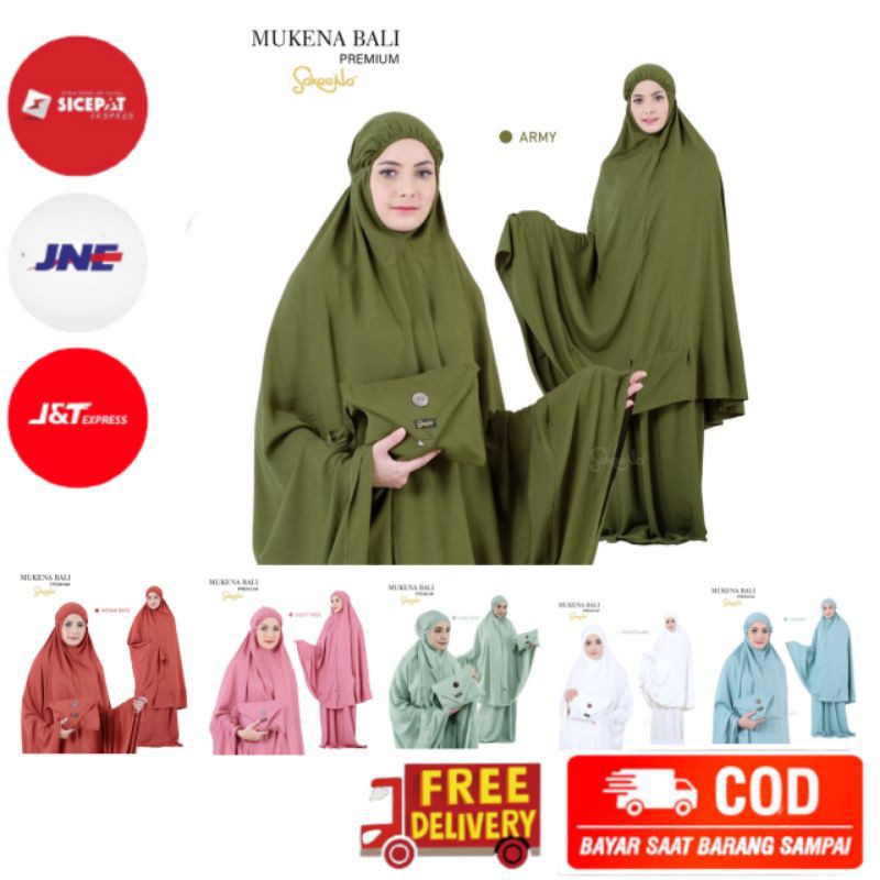 Mukena Bali Premium SakeeNa Jumbo Dewasa Polos