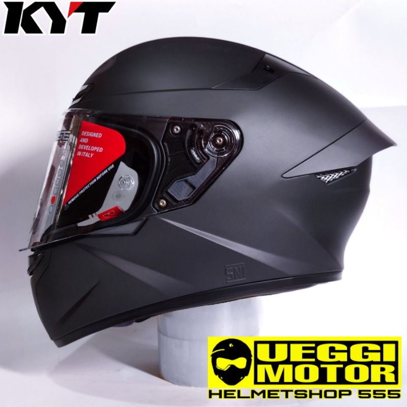 Helm KYT tt cours solid-Attachec grey