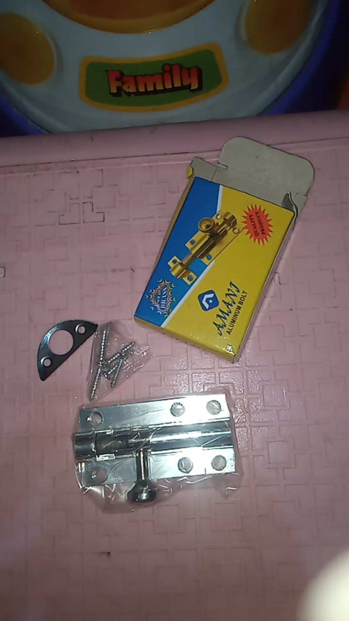 Grendel Pintu Aluminium 2 Inch / Slot Pintu / Slot Jendela