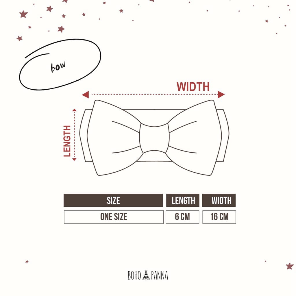 BOHOPANNA KNOT BOW - BANDANA PITA BAYI