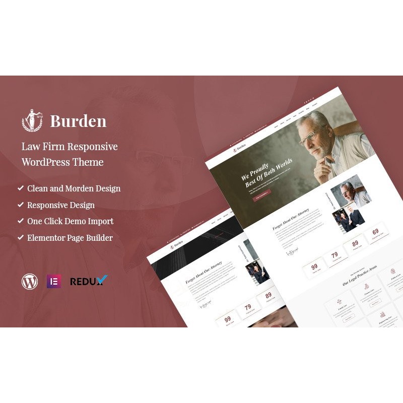 Burden - Law Firm Responsive WordPress Theme