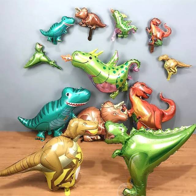 BALON FOIL DINOSAURUS Mini Perlengkapan Dekorasi Ulang Tahun Anak Pernak Pernik Ultah Pesta Party DI