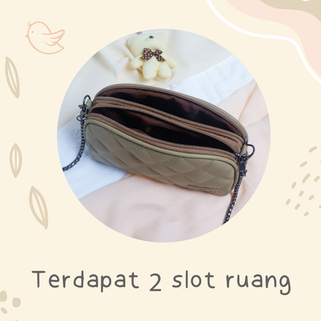 Tas Cantik Naura Sling Bag Kulit Sintetis by Chessy