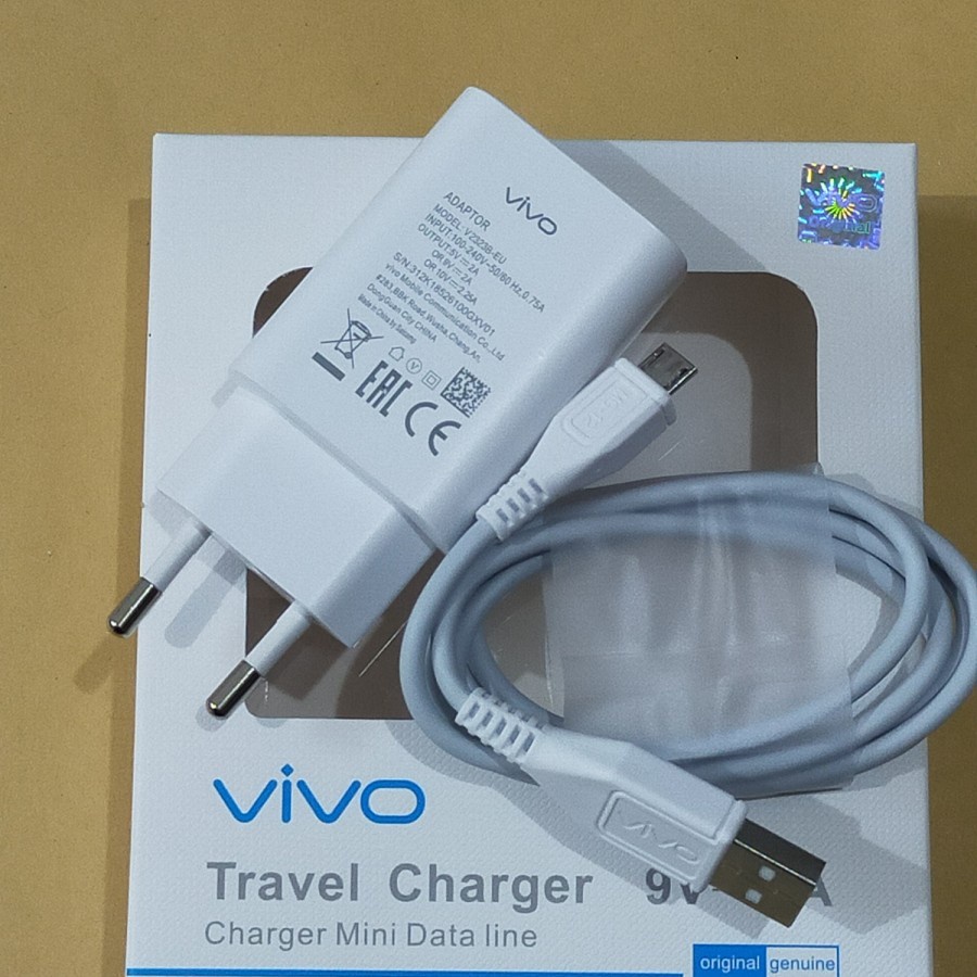 Charger VIVO 9V 2A Fast Charging Original 100% Micro / Type c