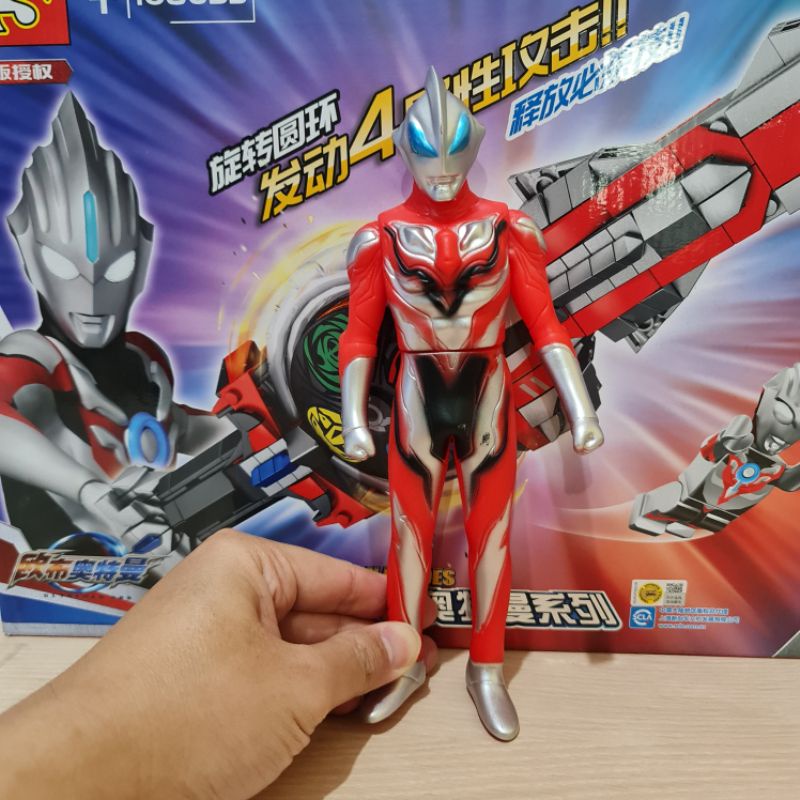 Mainan anak action Figure ultraman Geed size 23cm material karet