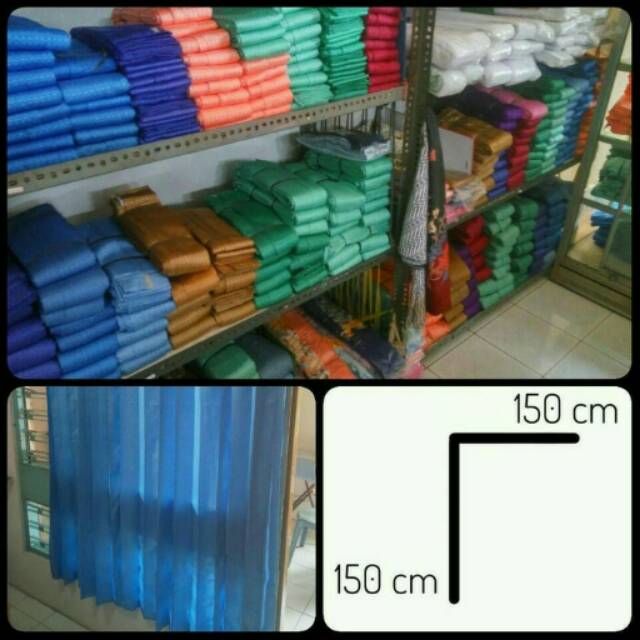 [ 150 X 150 ] Gorden / Tirai Pintu Jendela Rumah Polos Minimalis