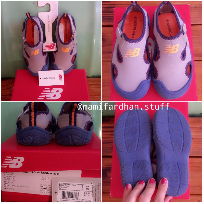 New Balance Kids Cruiser Sandal Original Store (with Box)
