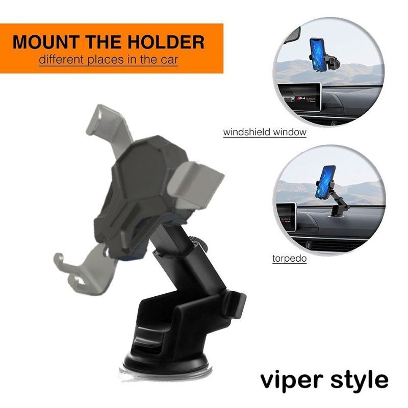 HOLDER HP MOBIL HD-12 CAR HOLDER Style Robot 360 DEGREE ROTATION