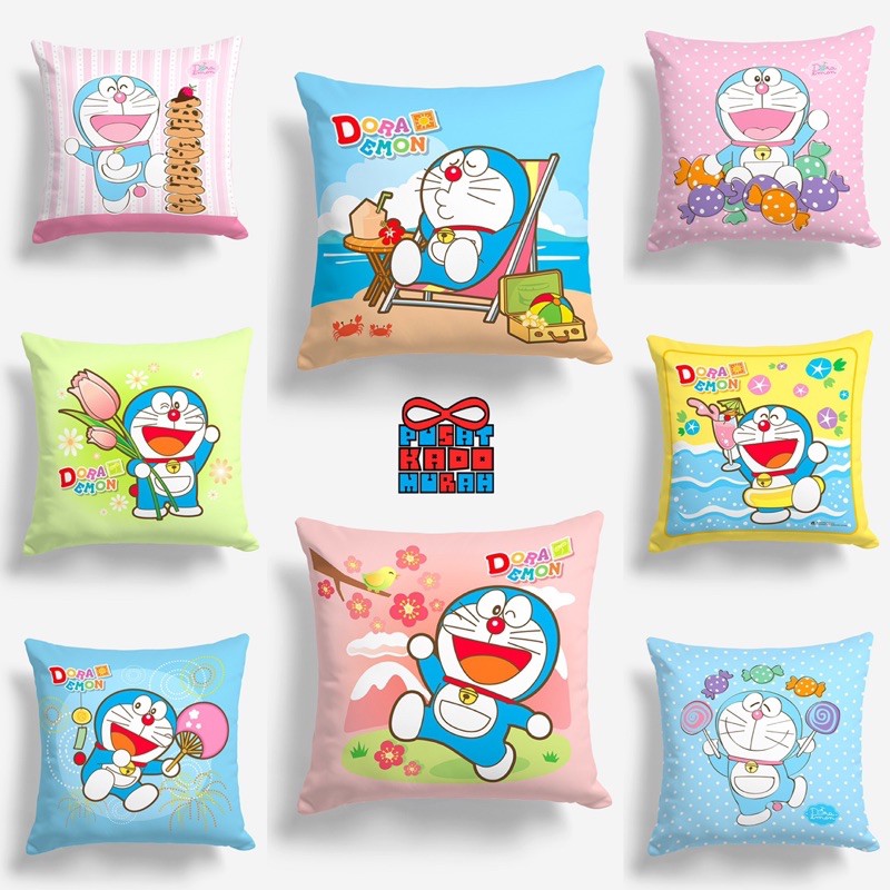 [NEW] Bantal Sofa Doraemon Colorful 40x40 cm - Pusat Kado Murah