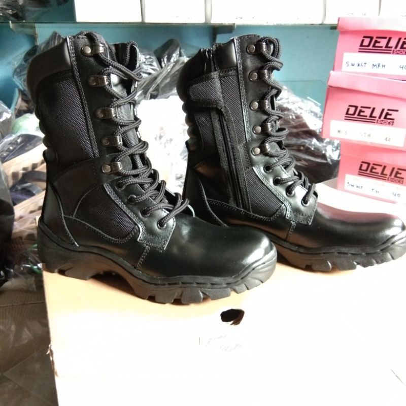 SEPATU PDL SATPAM TNI AU AD AL POLRI SECURITY SAFETY