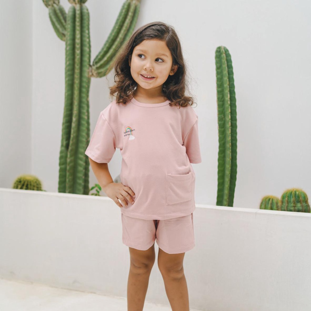 MOOI OVERSIZE POCKET TEE - SETELAN ANAK