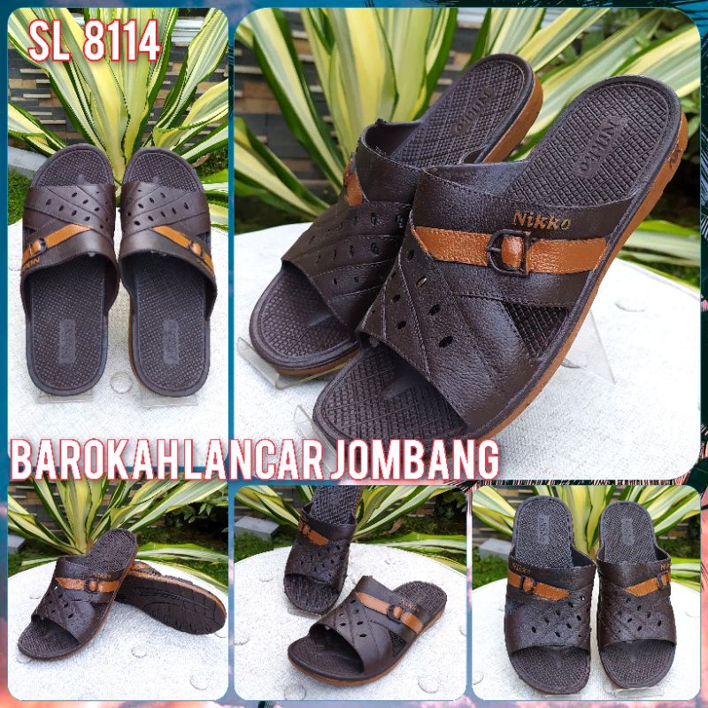 SANDAL KARET PRIA NIKKO SL 8114 / SL 8056 100% LENTUR MURAH BERKWALITAS