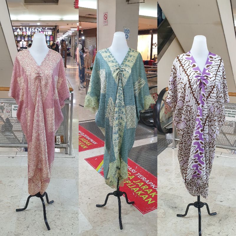 KAFTAN BATIK PASTEL/TUNIK WANITA TERBARU/VISKOS VISCOSE SUTRA