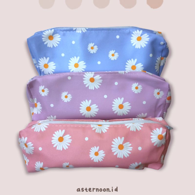 

Pencil Case Motif Bunga Daisy Aster Tempat Pensil asternoon.id
