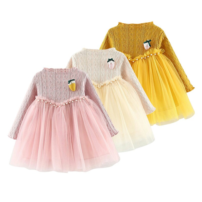 BTS Dress Tutu Anak Perempuan Lengan Panjang Desain BTS Dress Tutu Anak Perempuan Lengan Panjang Desain