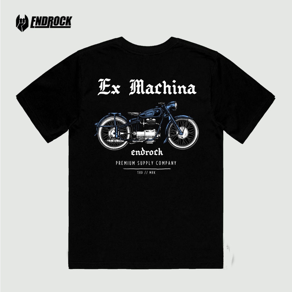 Kaos Distro Original Endrock Tema Ex Machina Blue